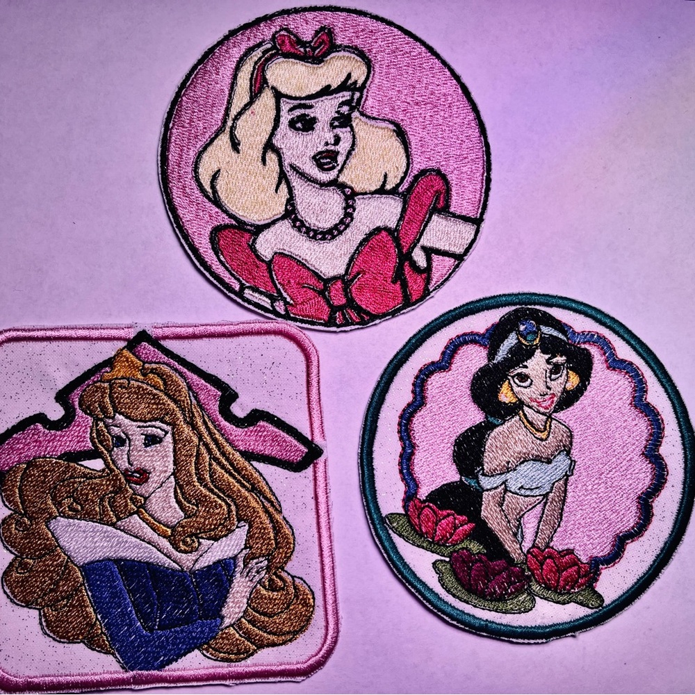 Disney princess iron on patches